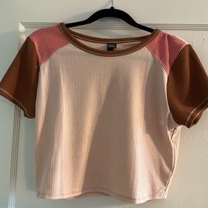 Wild Fable Color block crop top